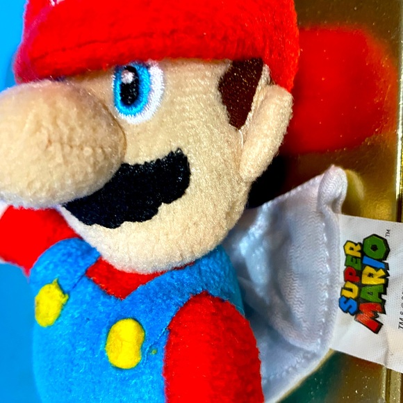 NINTENDO SUPER MARIO BROTHERS VTG 2015 PLUSH KEYCHAIN CLIP ON ZiP POUCH 7” - Picture 2 of 9